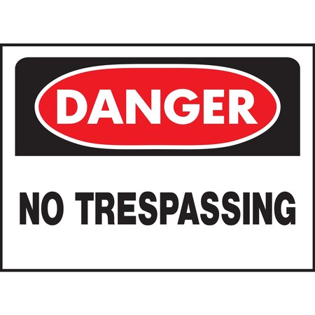 Hy-Ko Danger No Trespassing Sign 10" x 14", 5PK, A00825 A00825